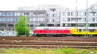 2-218 208 DB FWD mit Bauzug abgestellt Osteinfahrt N&uuml;rnberg Hbf 05.05.2024