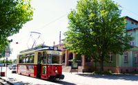 4-Strassenbahn Linie 4 zum Salztor Naumburg Hbf 09.06.2024