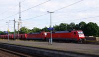 14-3800 Tonnen Zug Doppeltraktin 152 160 + 152 038 DB Cargo in Ludwigslust 06.07.2024