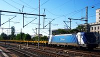 9-388 003 CD Cargo mit Schwellenwagenzug in Dresden Hbf 09.07.2024