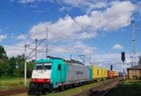11-Containerzug Neuburxdorf mit E 186 131 ITL am 17.07.2024