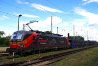 15-383 223 SK-Rail Budamer in Neuburxdorf mit Autozug am 17.07.2024