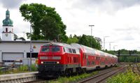7-Oberkotzau RE 4856 M&uuml;nchen-Hof mit 218 428 DB Regio am 11.07.2024
