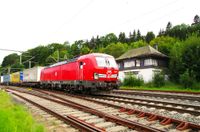 11-193 331 -500- DB Cargo mit KLV Zug vom Brenner nach Rostock in Ludwigsstadt 07.08.2024