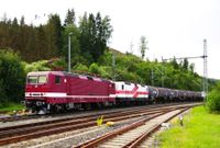 7-243 936 + 243 822 EBS mit Kesselwagenzug in Ludwigsstadt 07.08.2024